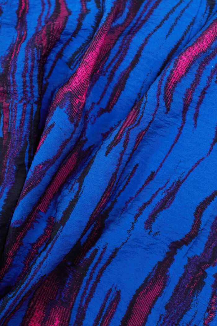 Minigonna a portafoglio stropicciata con stampa, BRIGHT BLUE, detail image number 6