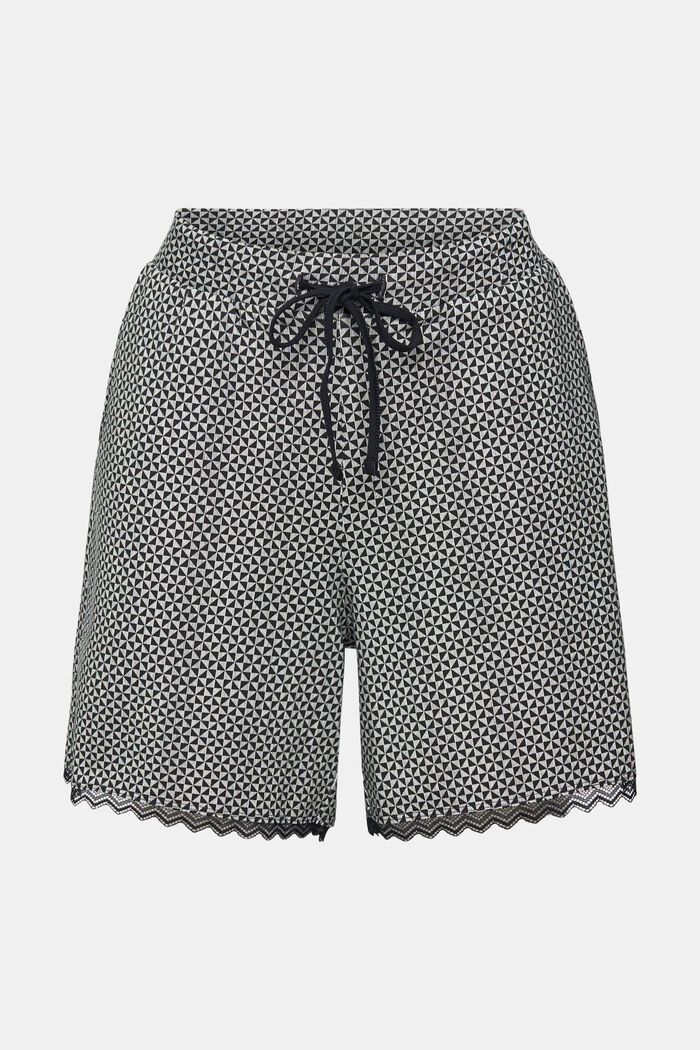 Shorts in jersey con stampa, BLACK, detail image number 6