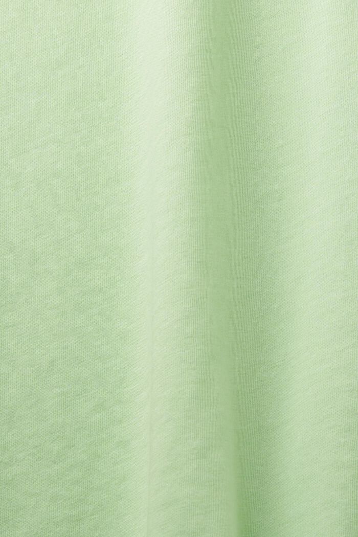 In materiale riciclato: t-shirt melangiata in jersey, CITRUS GREEN, detail image number 6