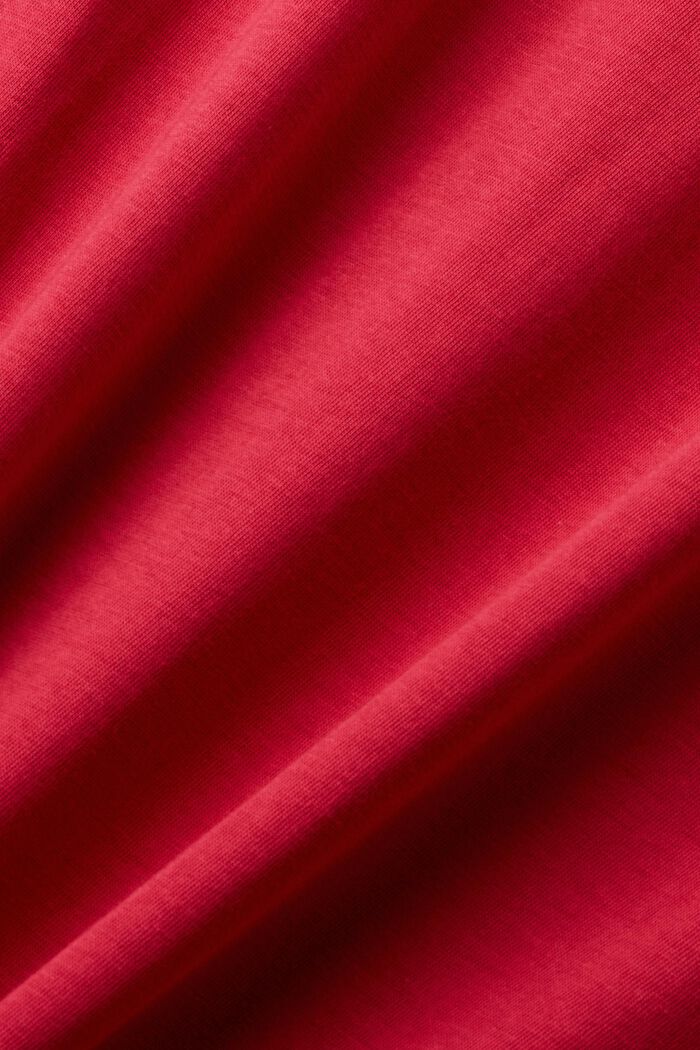 T-shirt in cotone con stampa, DARK PINK, detail image number 5