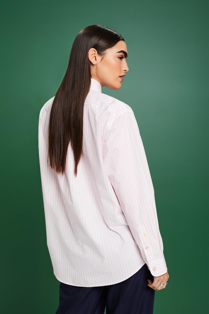 Camicia in popeline a righe, PASTEL PINK, detail image number 2