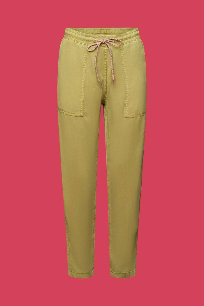 Pantaloni con cintura elastica, PISTACHIO GREEN, detail image number 7