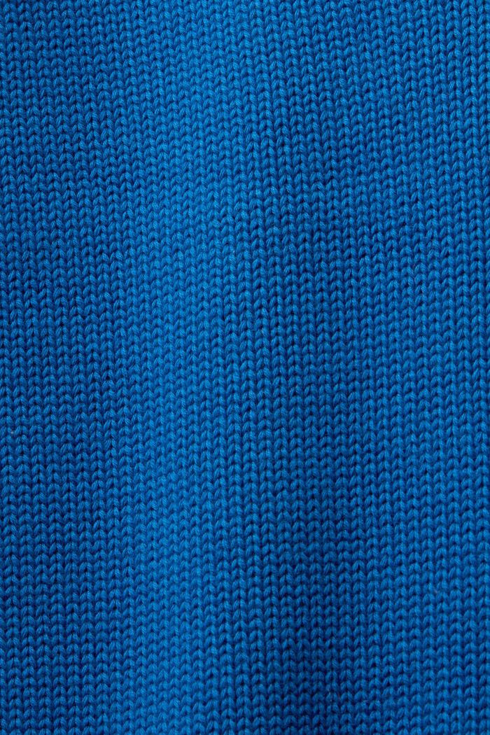 Pullover dolcevita in cotone, BRIGHT BLUE, detail image number 5