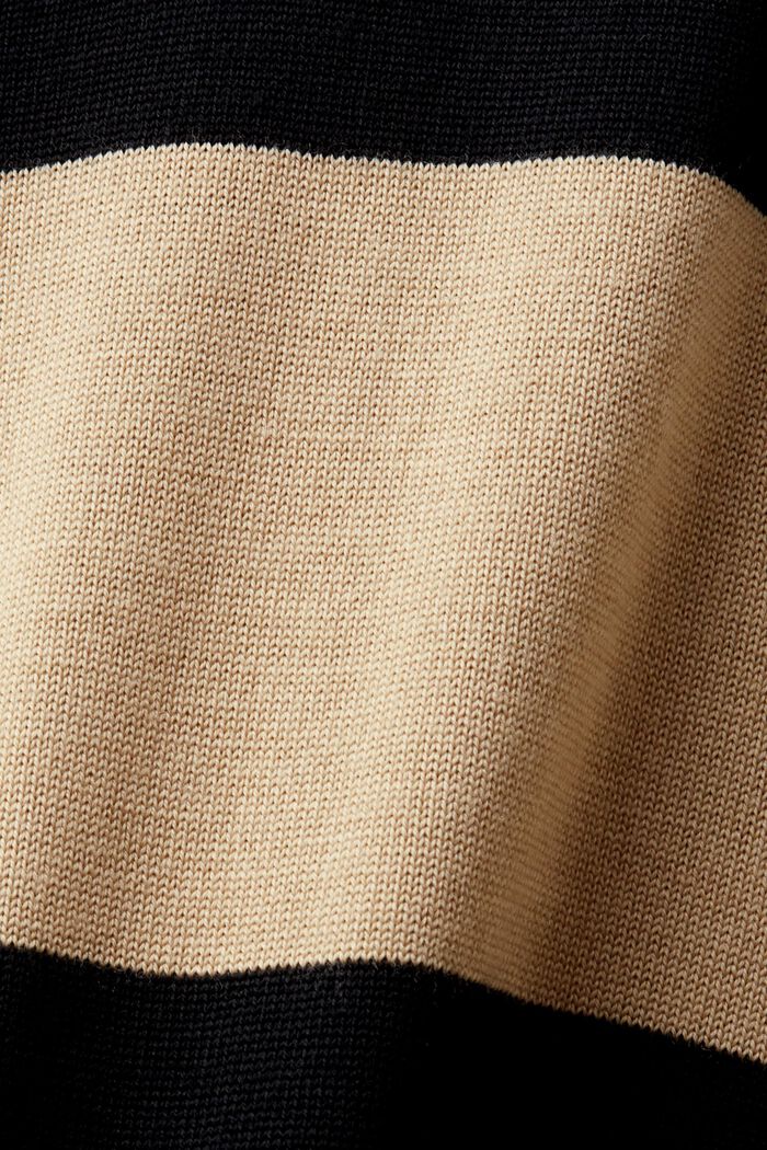 Pullover in lana a righe senza cuciture, BEIGE, detail image number 4