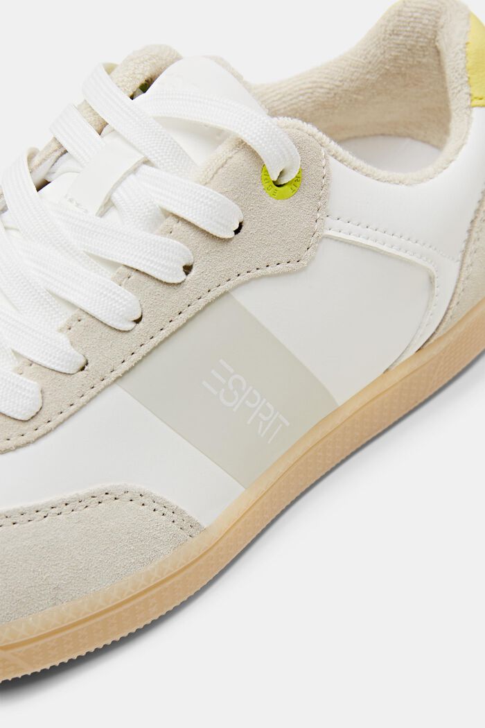 Sneakers in materiale misto, PASTEL YELLOW, detail image number 3