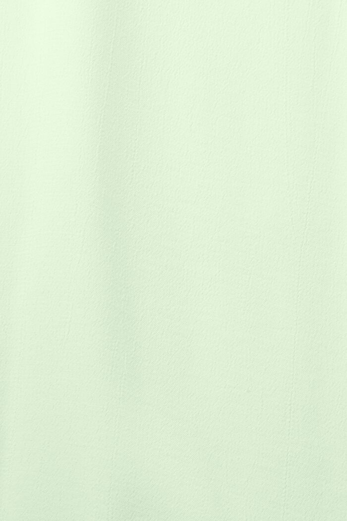 Blusa in crêpe con scollo con spacco, CITRUS GREEN, detail image number 5