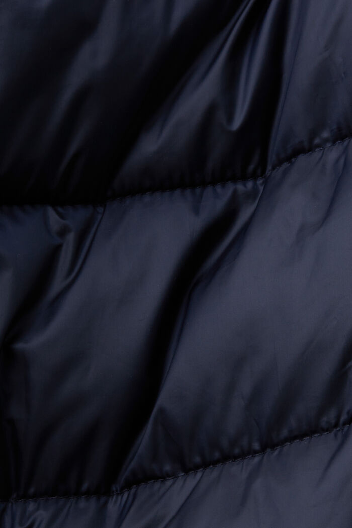 Riciclato: cappotto in piumino con cappuccio, NAVY, detail image number 5