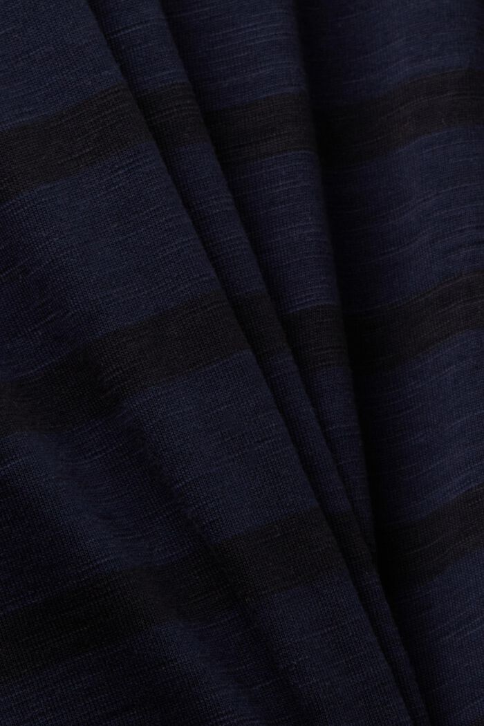Polo in cotone a righe, NAVY, detail image number 4