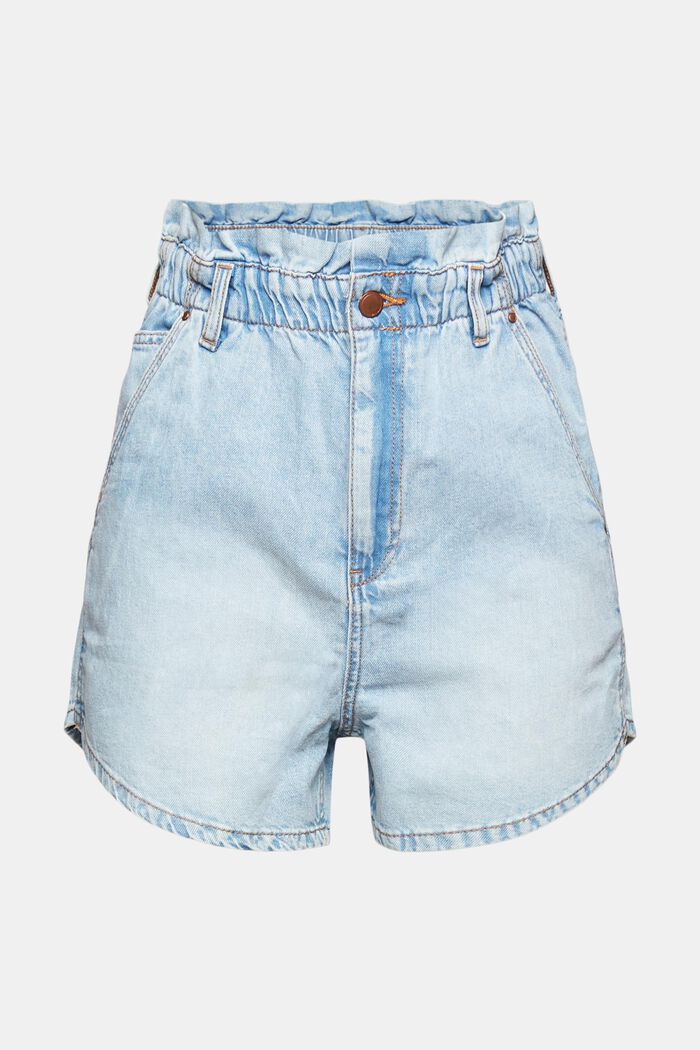Con canapa: shorts in jeans con vita paperbag
