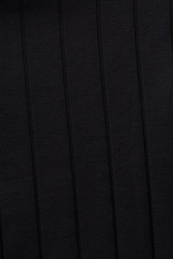 Maglia dolcevita in jersey a coste, BLACK, detail image number 5