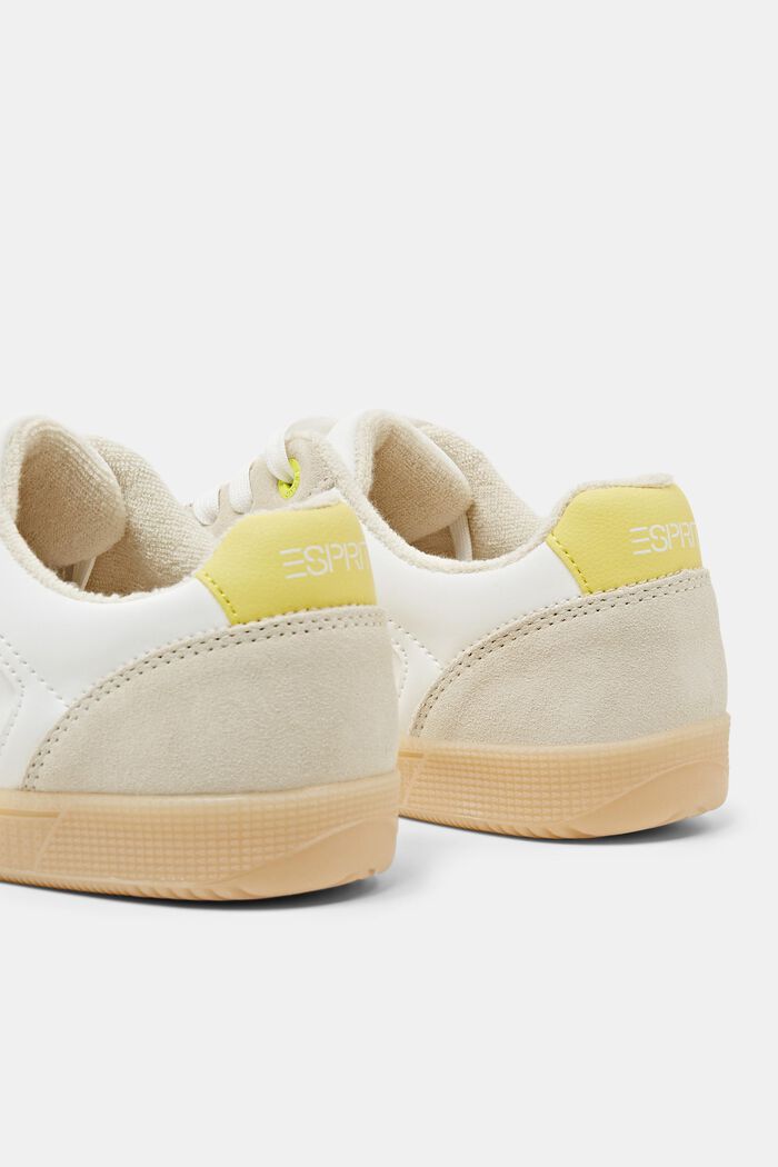 Sneakers in materiale misto, PASTEL YELLOW, detail image number 4