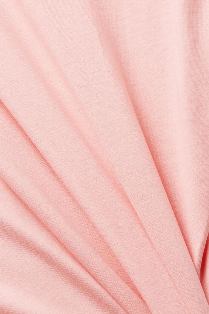 T-shirt con stampa floreale sul petto, PINK, detail image number 5