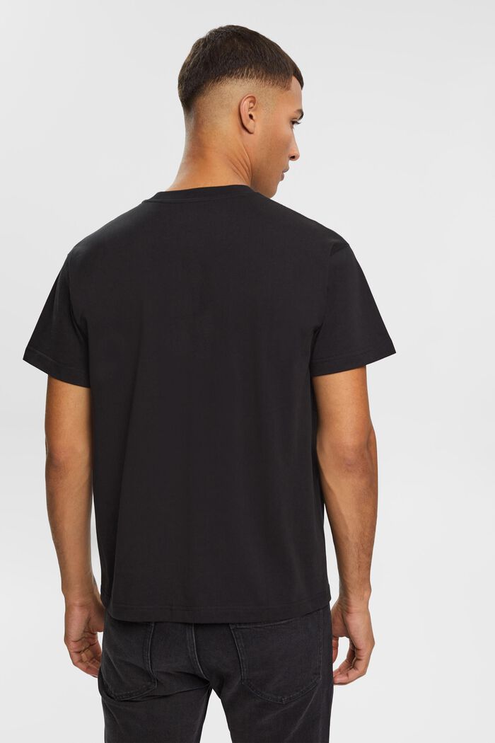 T-shirt AMBIGRAM con stampa di cubo, BLACK, detail image number 2