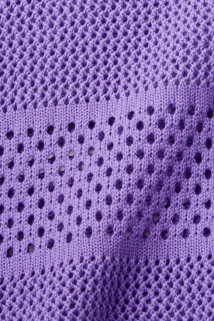 Felpa con cappuccio in maglia, PURPLE, detail image number 6