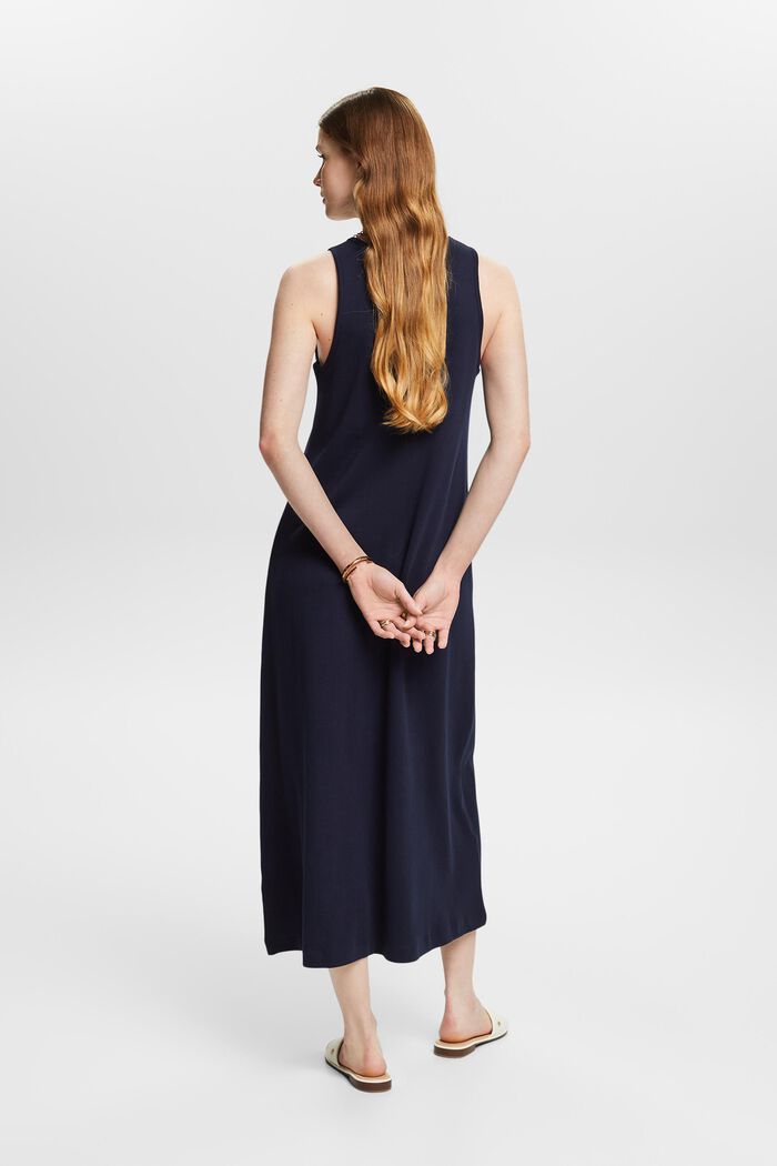 Maxi abito senza maniche in jersey, NAVY, detail image number 2