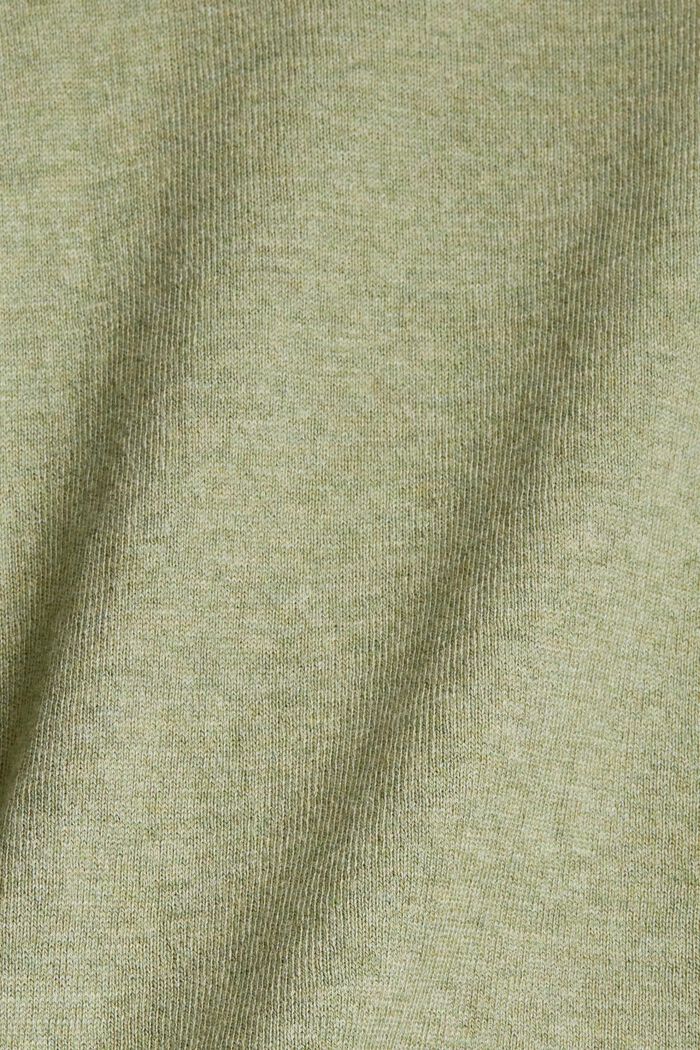 Pullover con cappuccio, 100% cotone, LIGHT KHAKI, detail image number 1