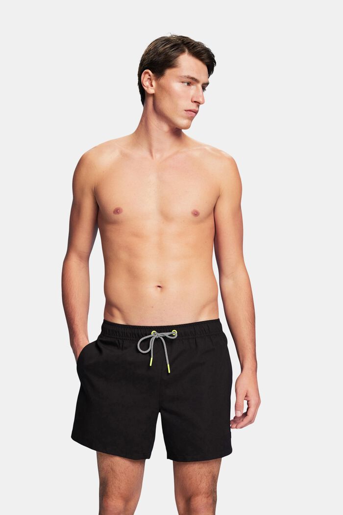 Pantaloni da spiaggia con vita elastica, BLACK, detail image number 5