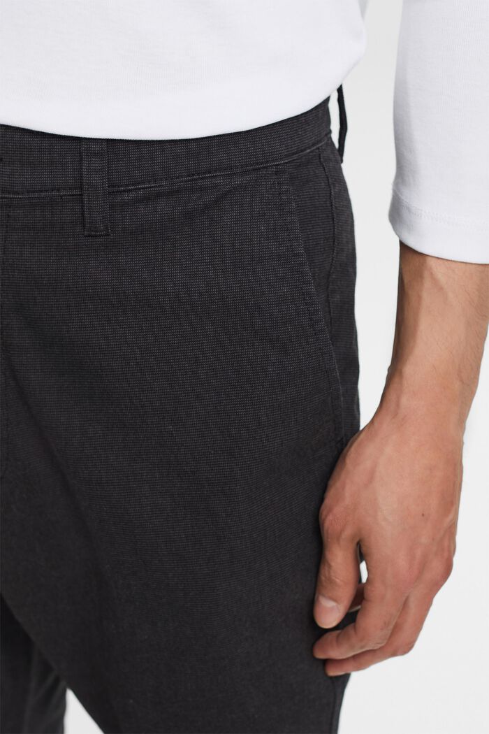 Pantaloni chino spazzolati a gamba slim, ANTHRACITE, detail image number 2