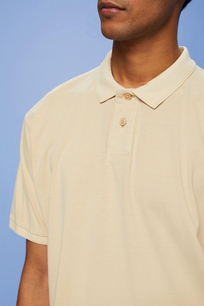 Polo in jersey, SAND, detail image number 2