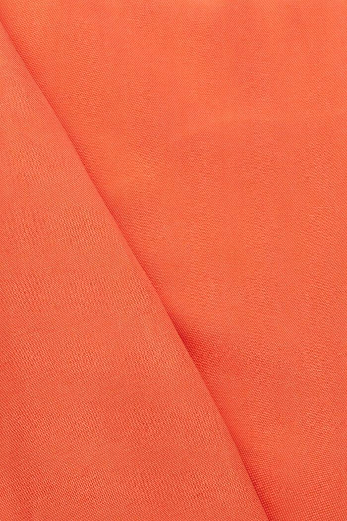 Blazer monopetto in lino, ORANGE RED, detail image number 5