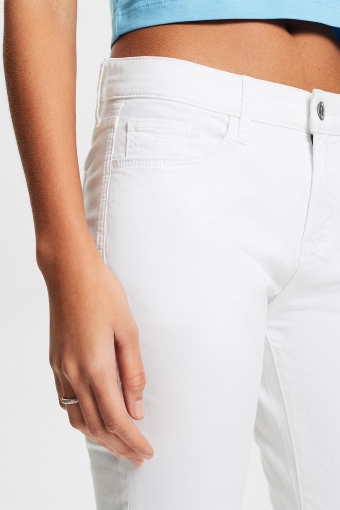 Pantaloni Capri, WHITE, detail image number 4