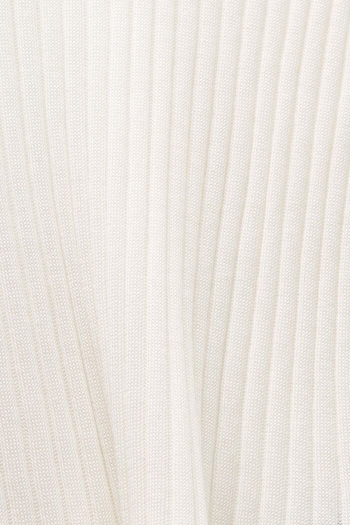 Pullover in maglia a coste, OFF WHITE, detail image number 5