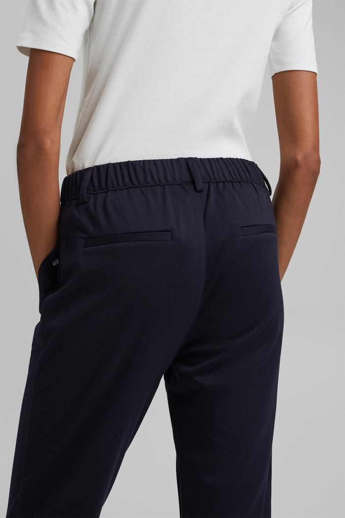 Pantaloni stretch con elastico in vita, DARK BLUE, detail image number 5