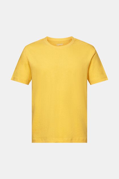 T-shirt in cotone e lino