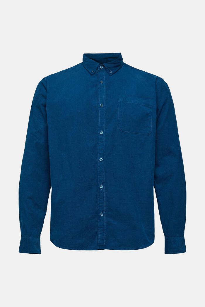 Camicia button-down in velluto