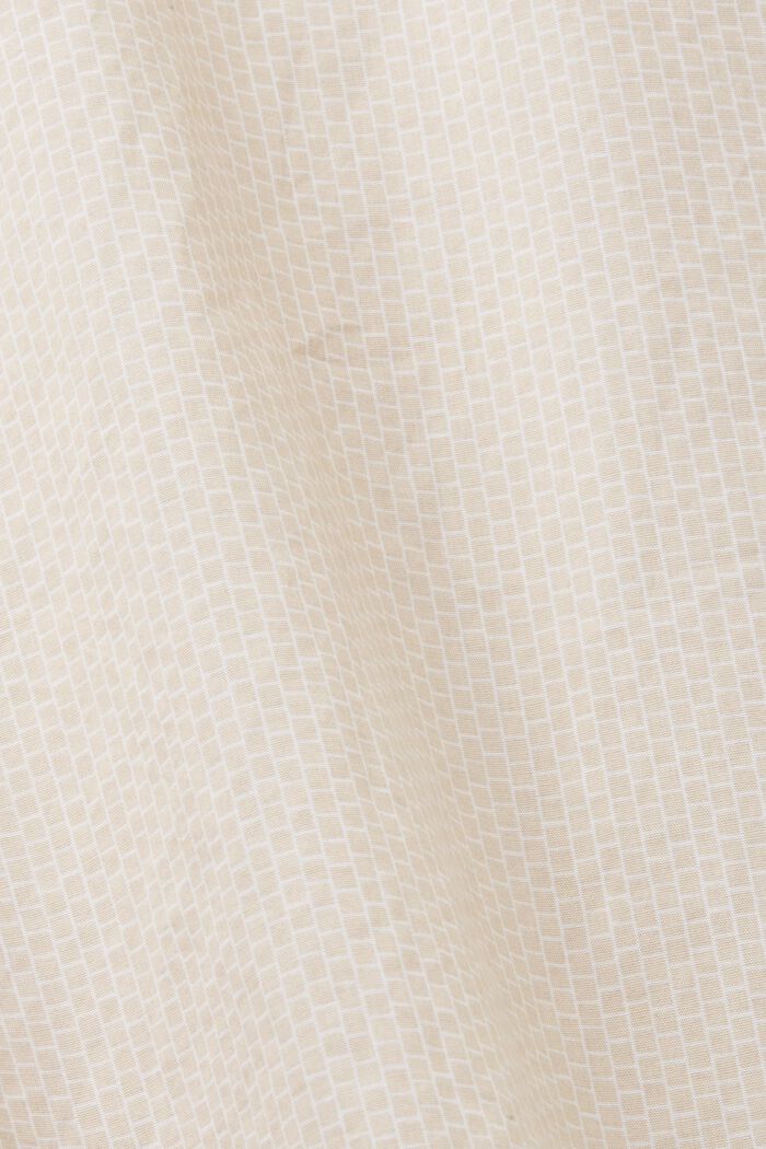 Camicia in popeline di cotone, SAND, detail image number 4