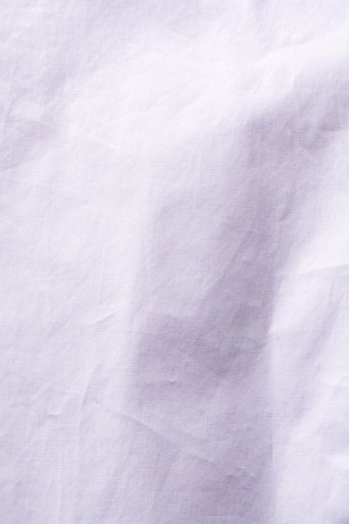 Camicia button-up in popeline di cotone, LAVENDER, detail image number 5