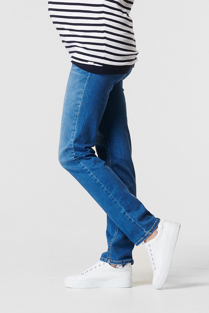 Jeans elasticizzati con fascia premaman, MEDIUM WASHED, detail image number 2
