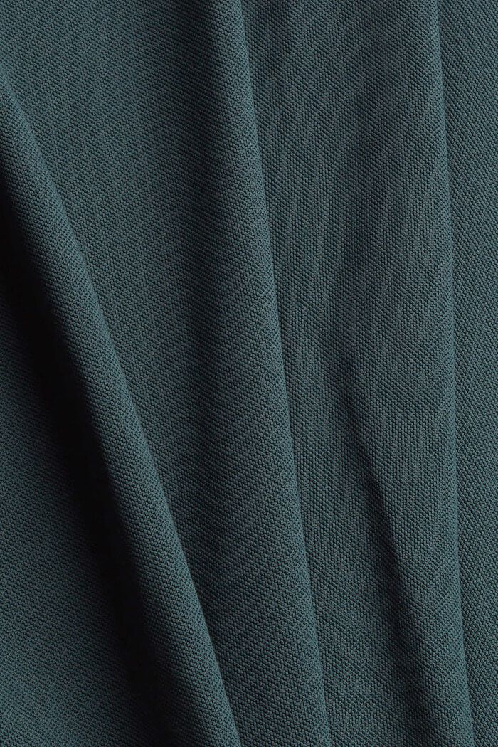 Polo in piqué di cotone Pima, TEAL BLUE, detail image number 5