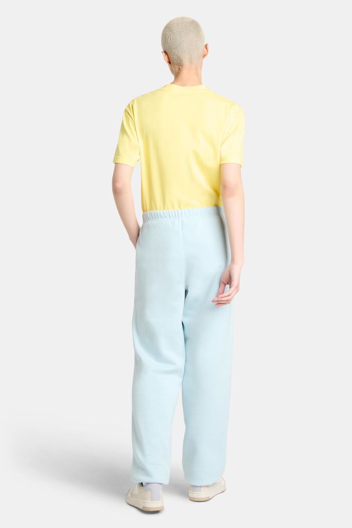 Pantaloni della tuta con logo in pile di cotone, unisex, PASTEL BLUE, detail image number 3