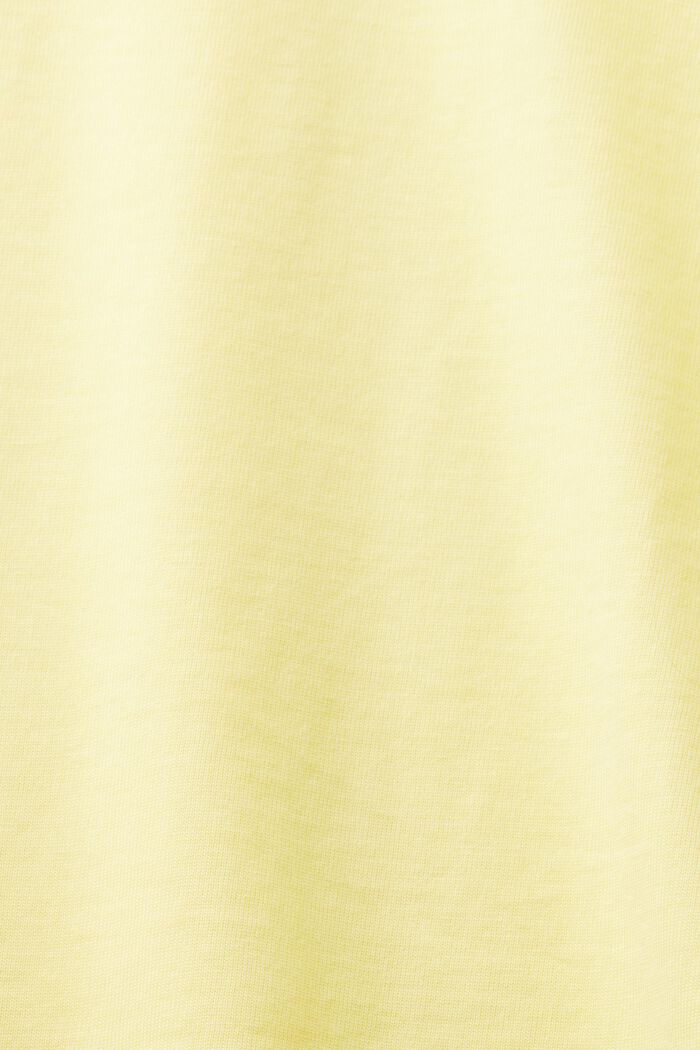T-shirt unisex in cotone Pima stampato, PASTEL YELLOW, detail image number 7
