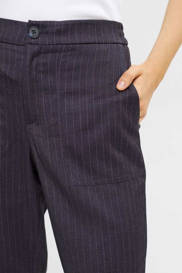 Pantaloni con righe gessate, NAVY, detail image number 0