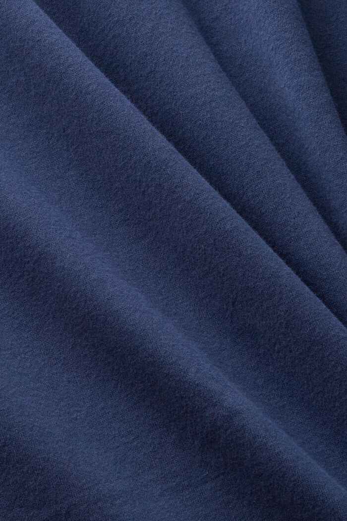 Maglia a serafino jersey di cotone lavato, GREY BLUE, detail image number 5