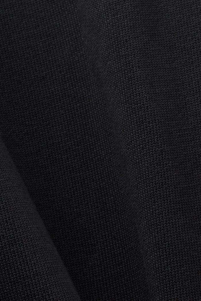 Pantaloni sportivi a righe in cotone, BLACK, detail image number 5