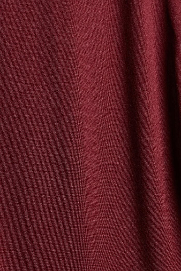 Recycelt: felpa active con tecnologia E-DRY, BORDEAUX RED, detail image number 4
