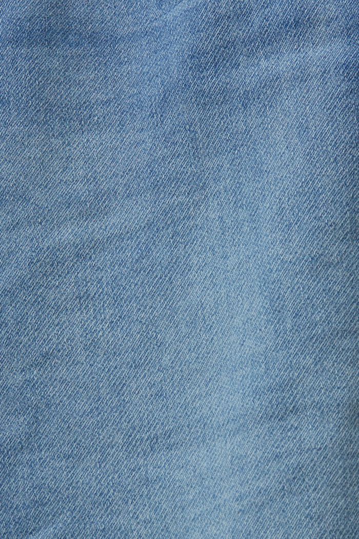 Jeans stretch in misto cotone biologico, BLUE LIGHT WASHED, detail image number 6