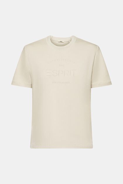 t-shirt in cotone biologico con logo ricamato