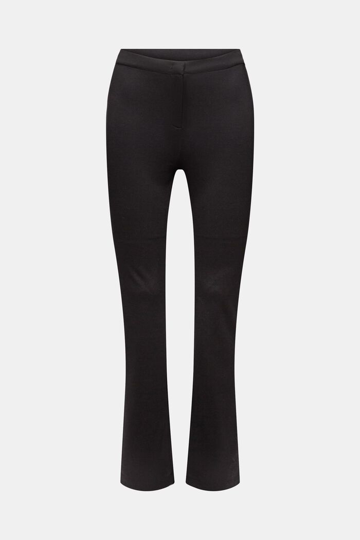 Pantaloni Punto con zip sul fondo, BLACK, detail image number 6
