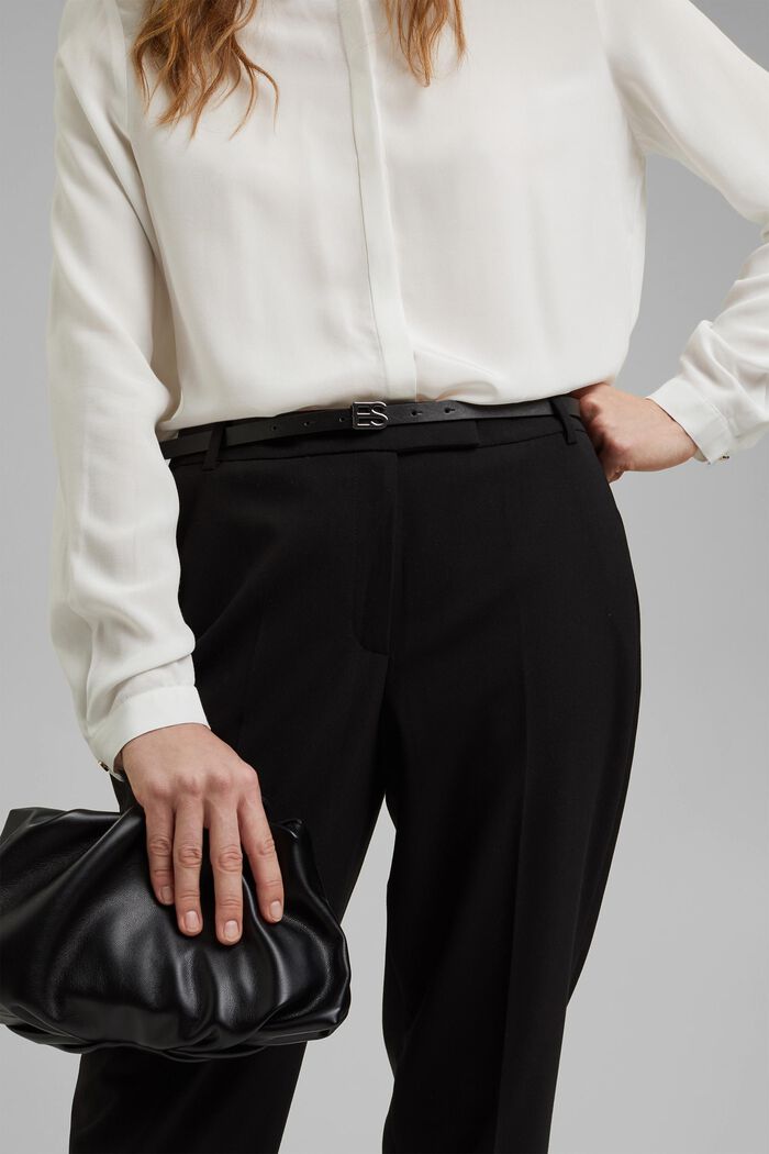 Pantaloni Mix+Match PURE BUSINESS, BLACK, detail image number 2
