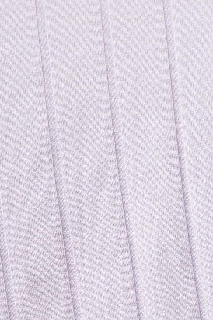 Maglia dolcevita in jersey a coste, LAVENDER, detail image number 5