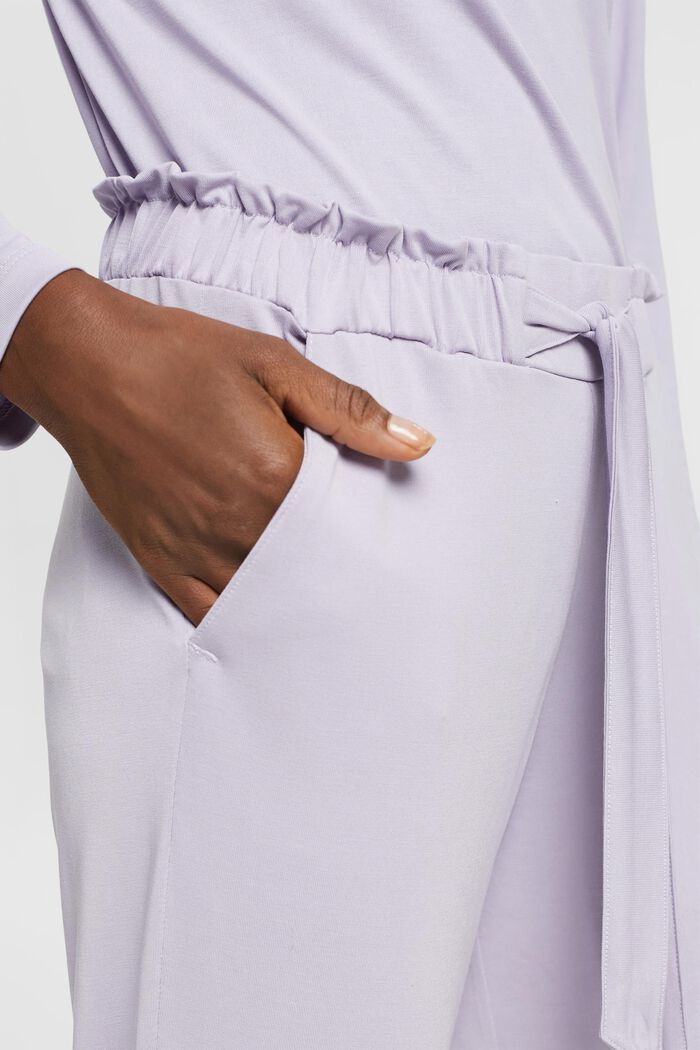 Pantaloni da pigiama con cintura da annodare fissa, TENCEL™, LAVENDER, detail image number 0