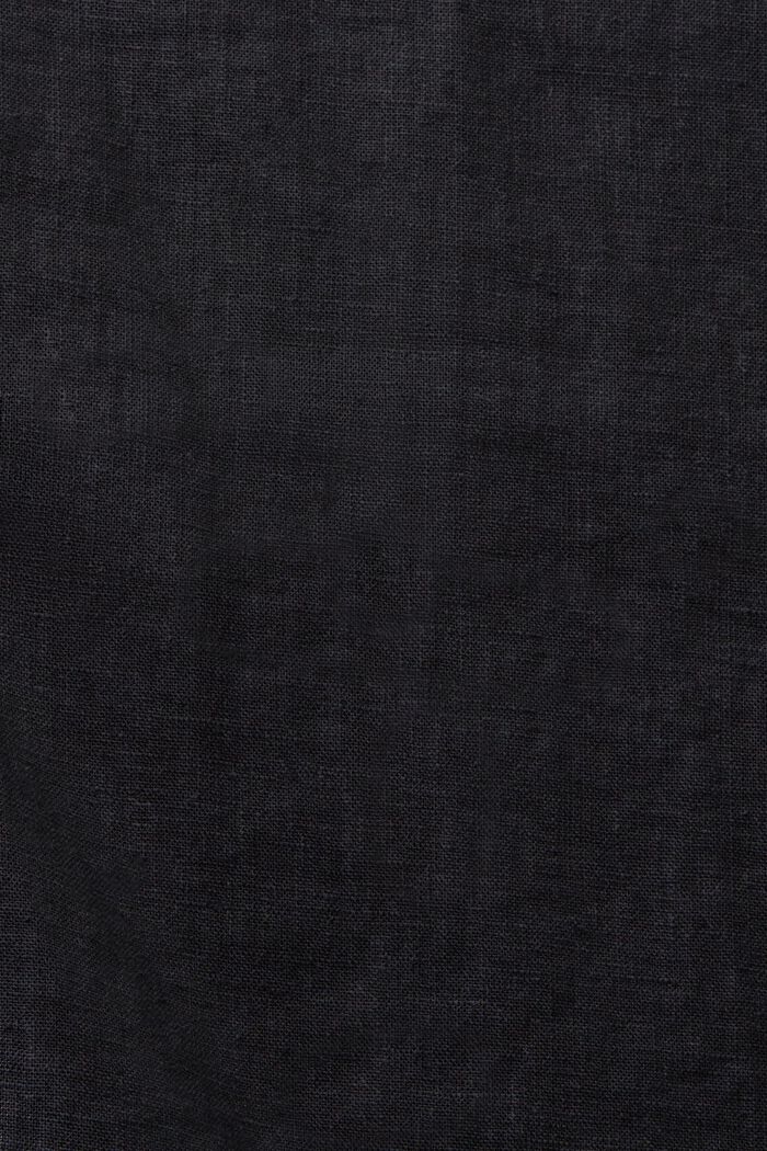 Blusa con colletto camp, BLACK, detail image number 4