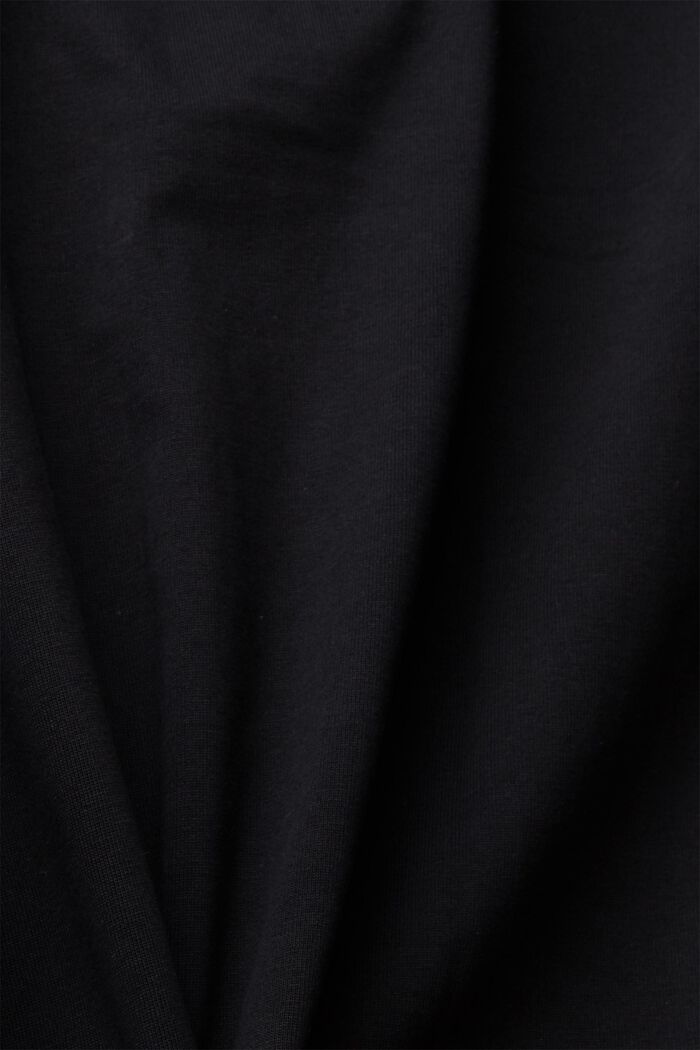 T-shirt unisex con stampa del logo, BLACK, detail image number 5