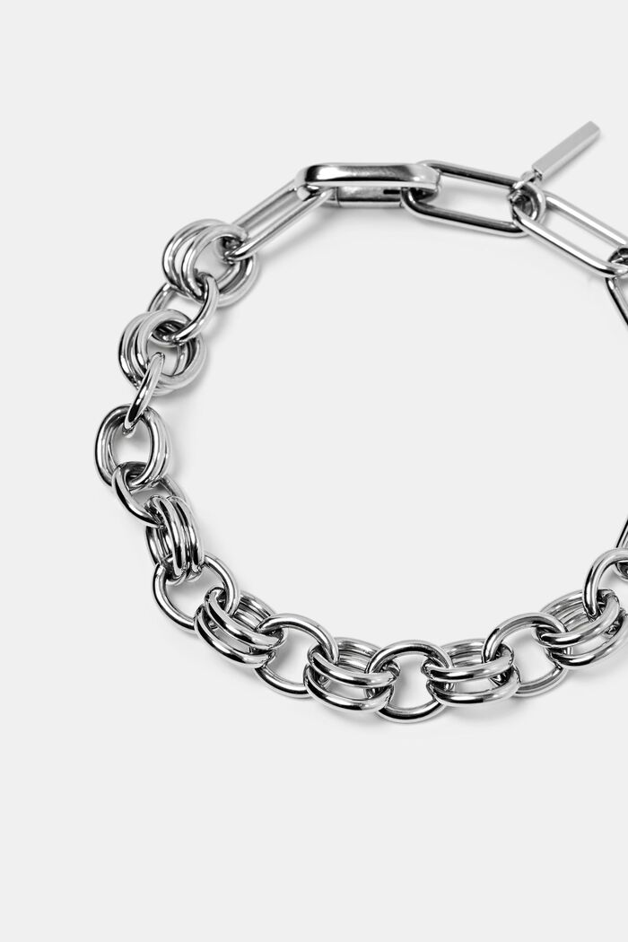 Bracciale a maglie in acciaio inossidabile, SILVER, detail image number 1