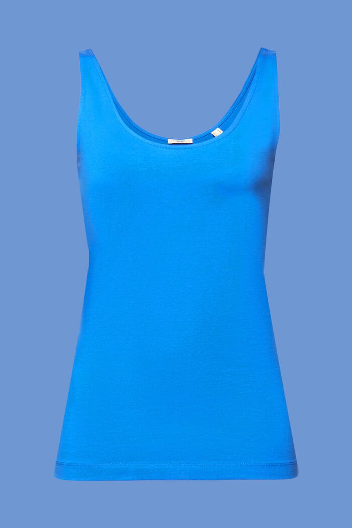 Canotta, cotone stretch, BRIGHT BLUE, detail image number 6