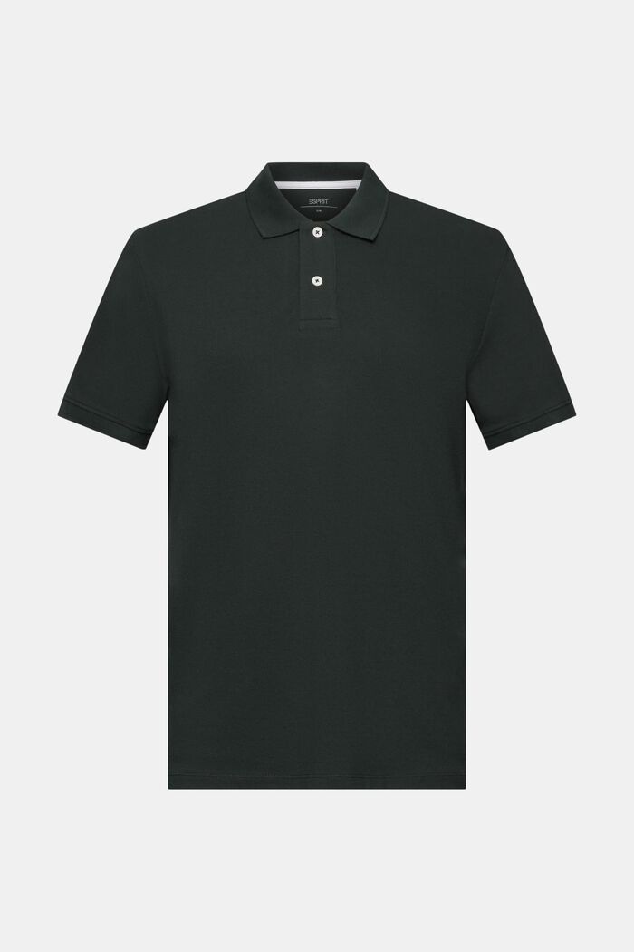 Camicia polo slim fit, DARK TEAL GREEN, detail image number 6